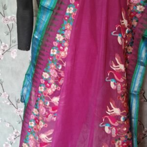 Ponduru khadi embroidery Saree