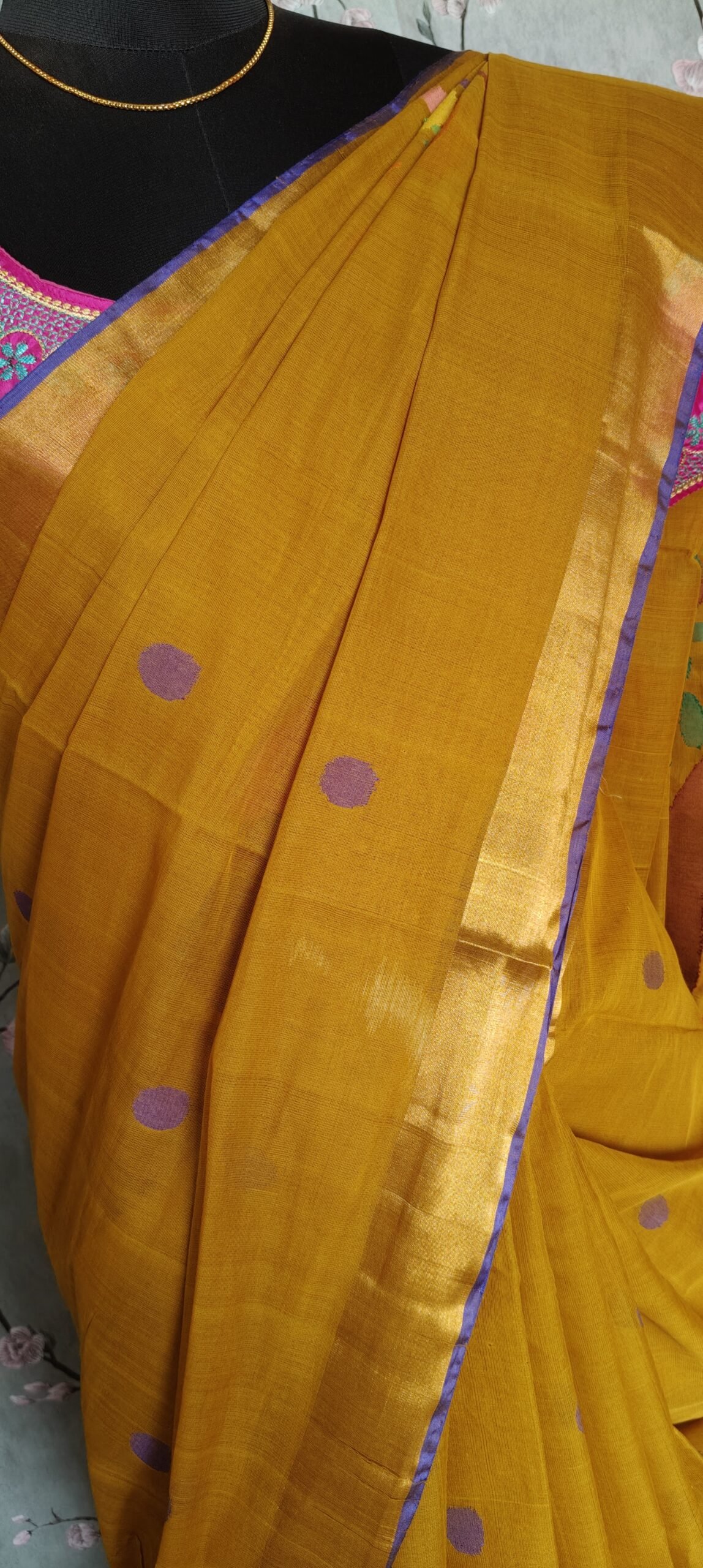 Khadi jamdhani Saree - Image 2