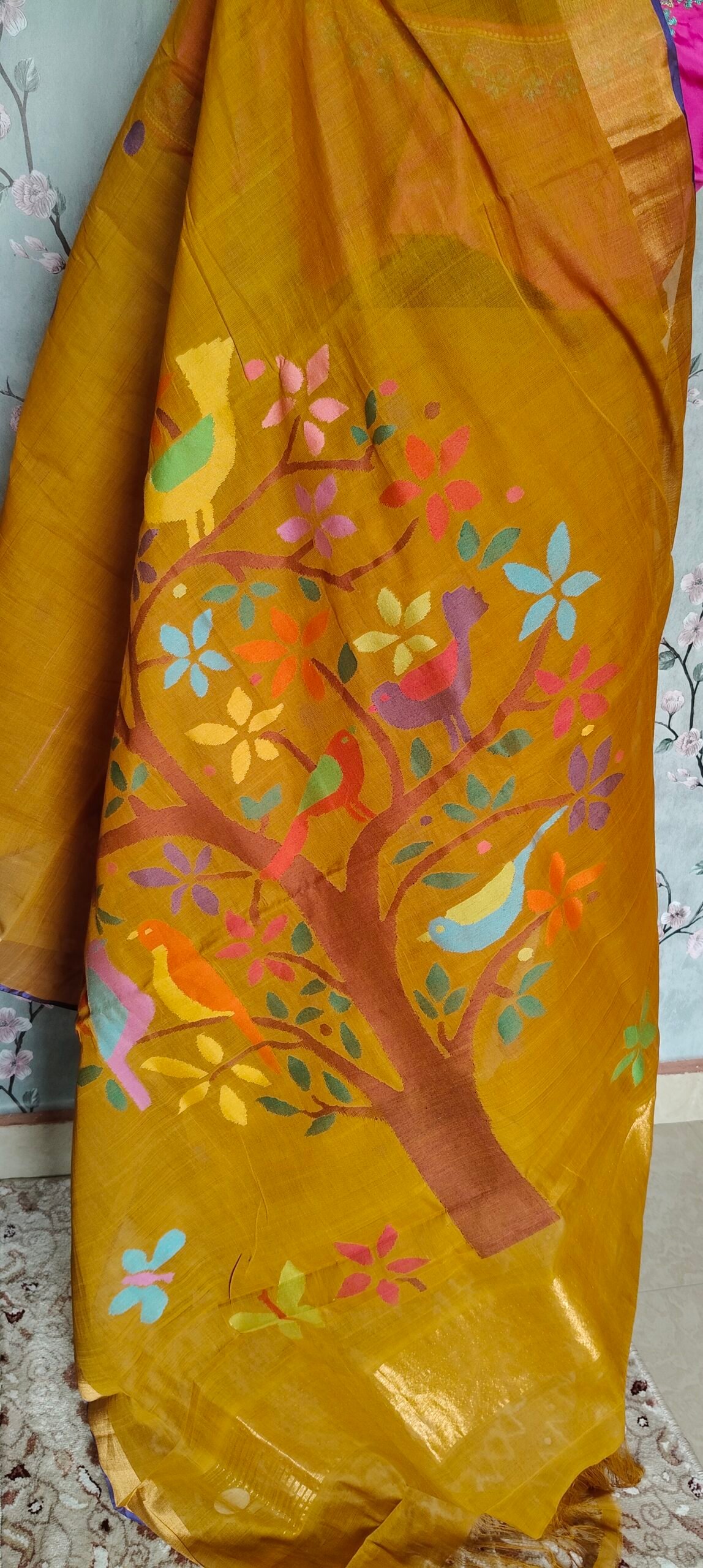Khadi jamdhani Saree - Image 3