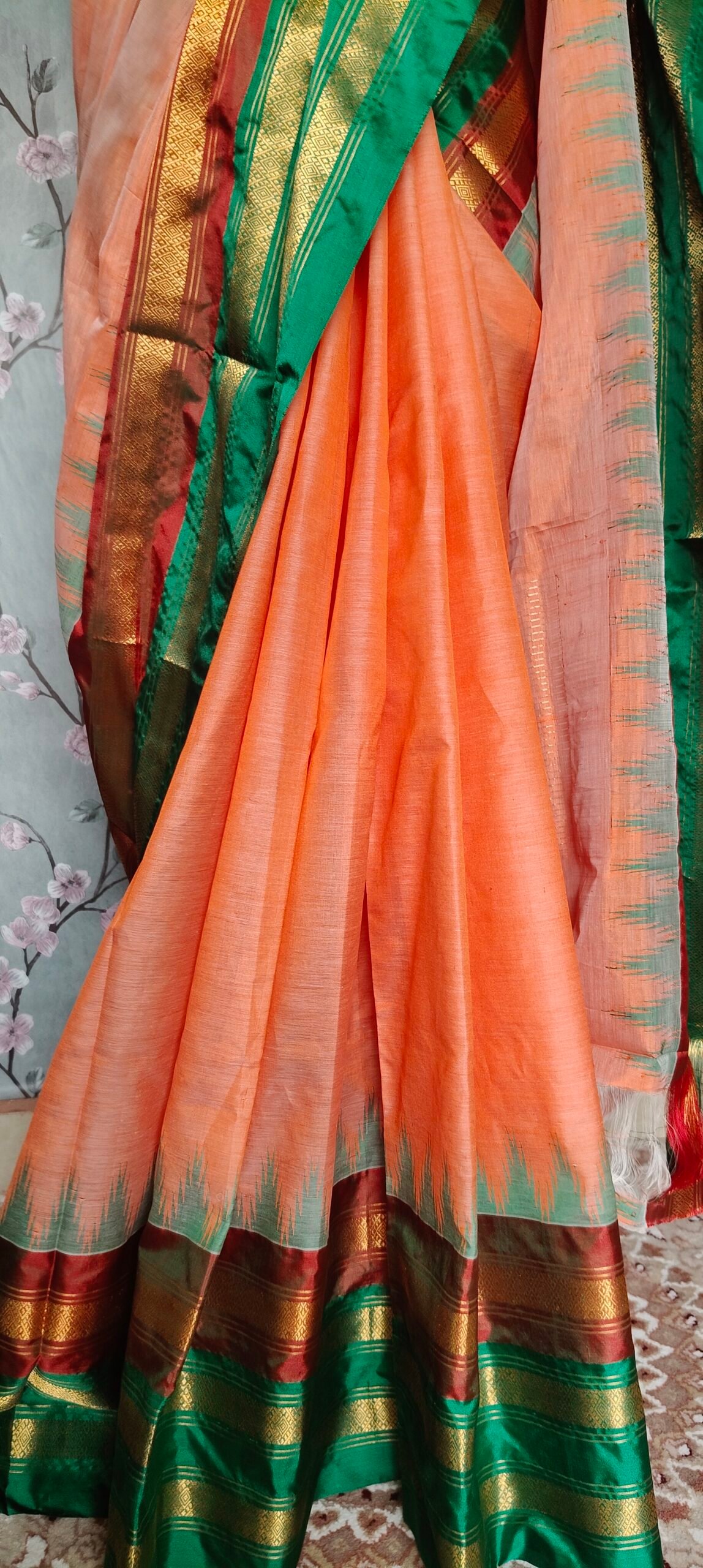 Khadi pattu saree - Image 5