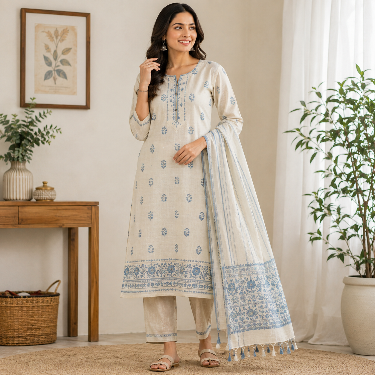 Cotton Linen Dress