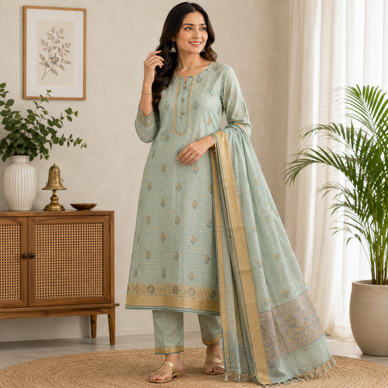 Mangalagiri Cotton Dress