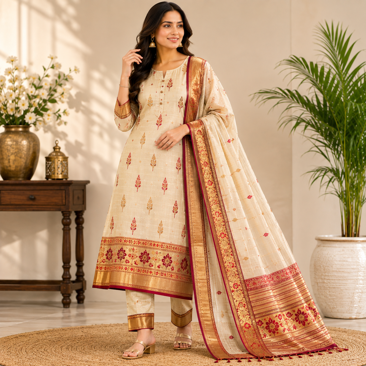 Mangalagiri Pattu Dress
