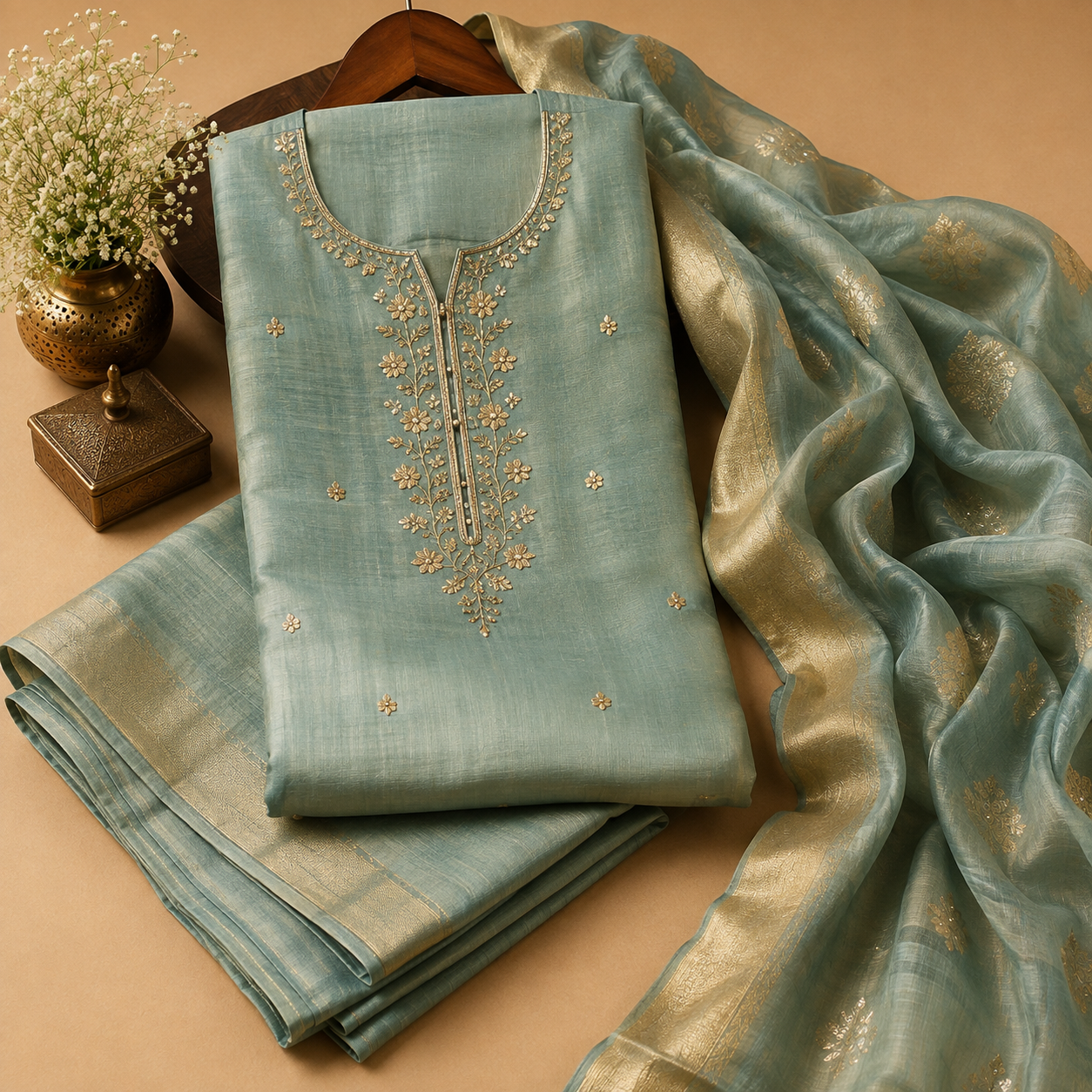 Chanderi Soft Silk Dress
