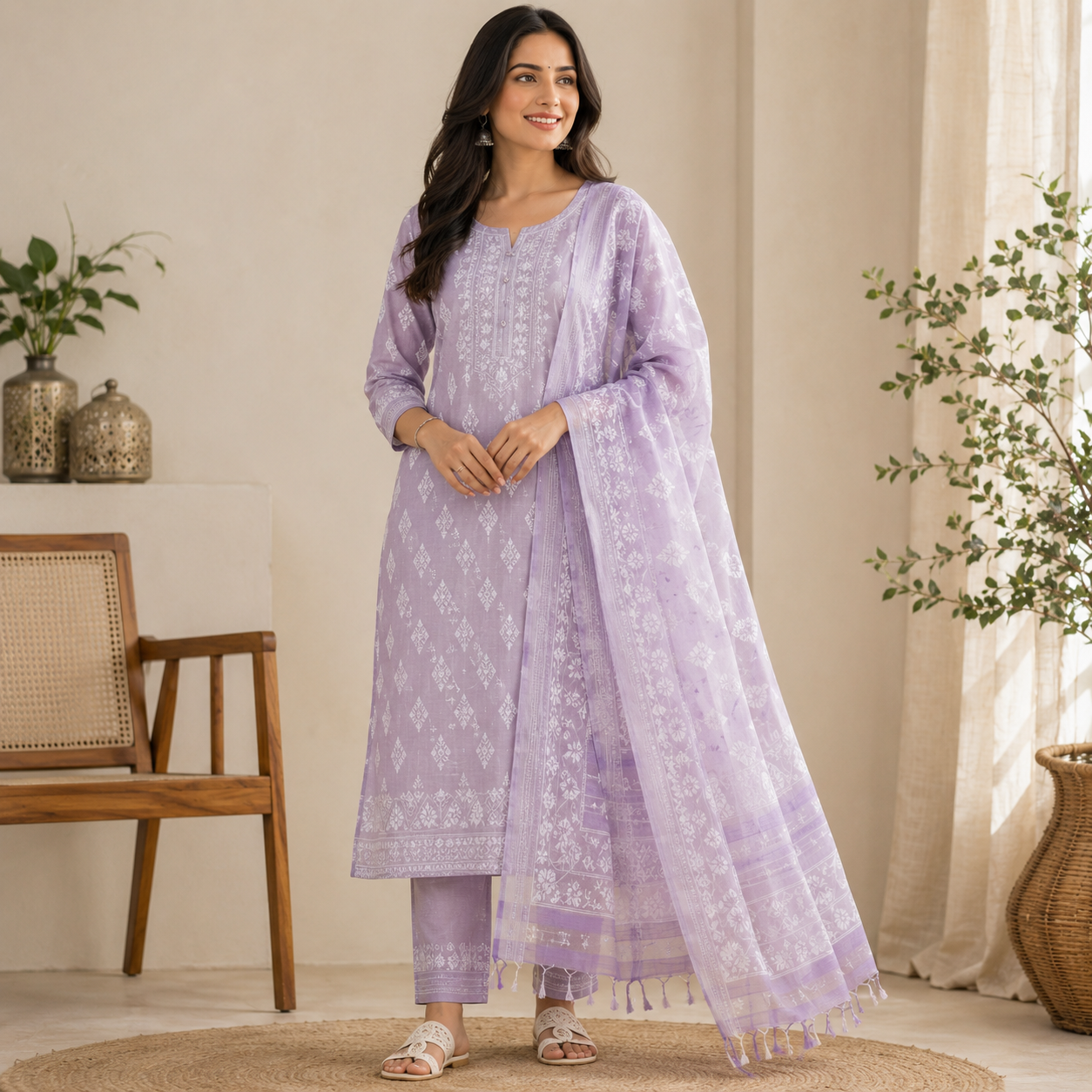 Cotton Jamdani Dress