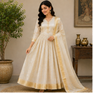 Chanderi Soft Silk Dress