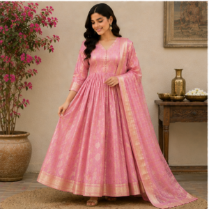 Chanderi Soft Silk Dress