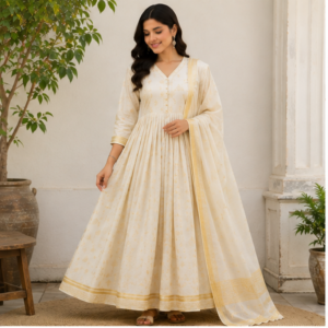 Mangalagiri Pattu Dress