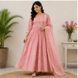 Mangalagiri Pattu Dress